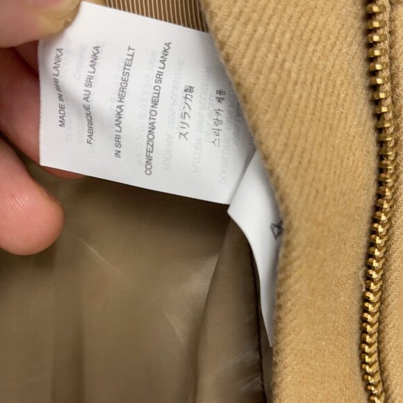 J.CREW Office Pencil Skirt Assymetrical Zip Wool Camel Tan szβ 6 Tall - Picture 6 of 9